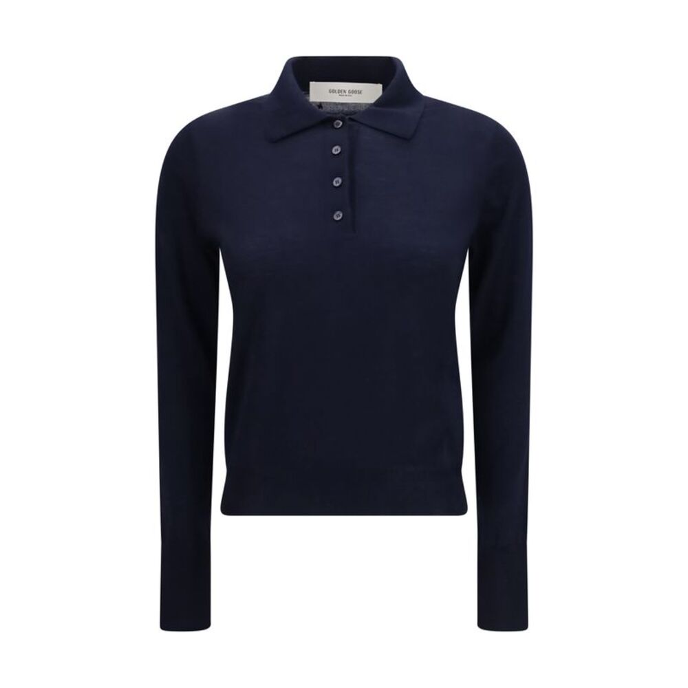 Golden Goose Women Long Sleeve Merino Wool Polo